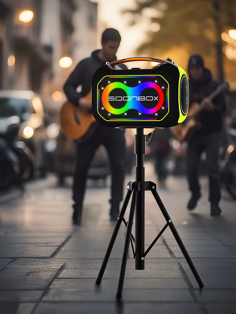 Soonbox S6300MAX Wireless Speaker 200W with Tripod Waterproof Soonbox S6300MAX Wireless Speaker 200W with Tripod Waterproof